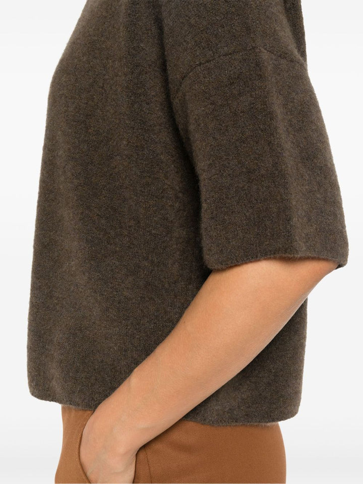 Filippa K Maglione in misto lana spazzolata color caffè