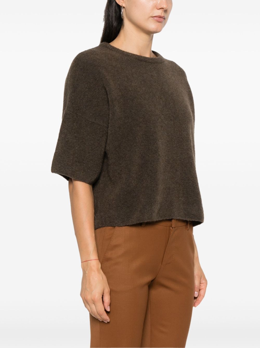 Filippa K Maglione in misto lana spazzolata color caffè