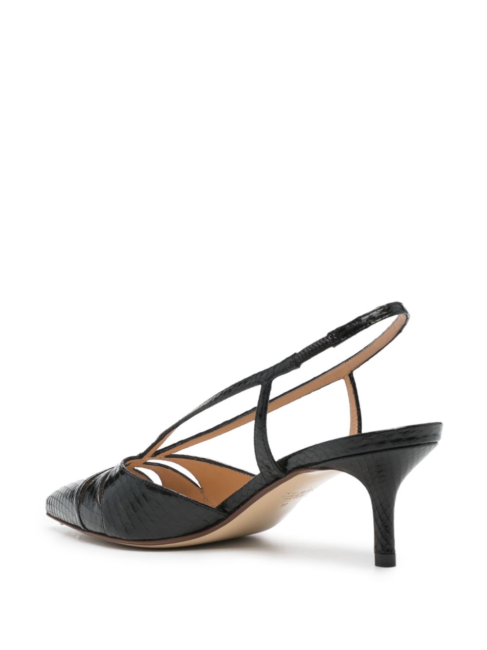 Francesco Russo Pumps con effetto serpente 55mm
