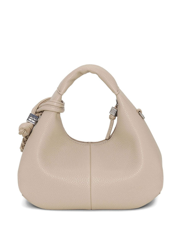 GANNI Borsa tote mini in pelle