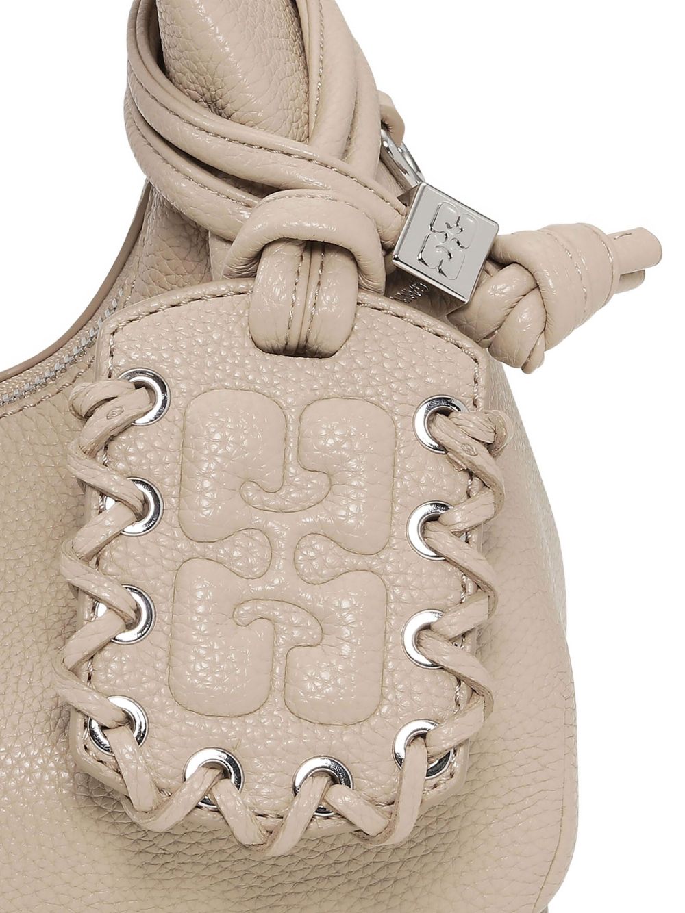 GANNI Borsa tote mini in pelle