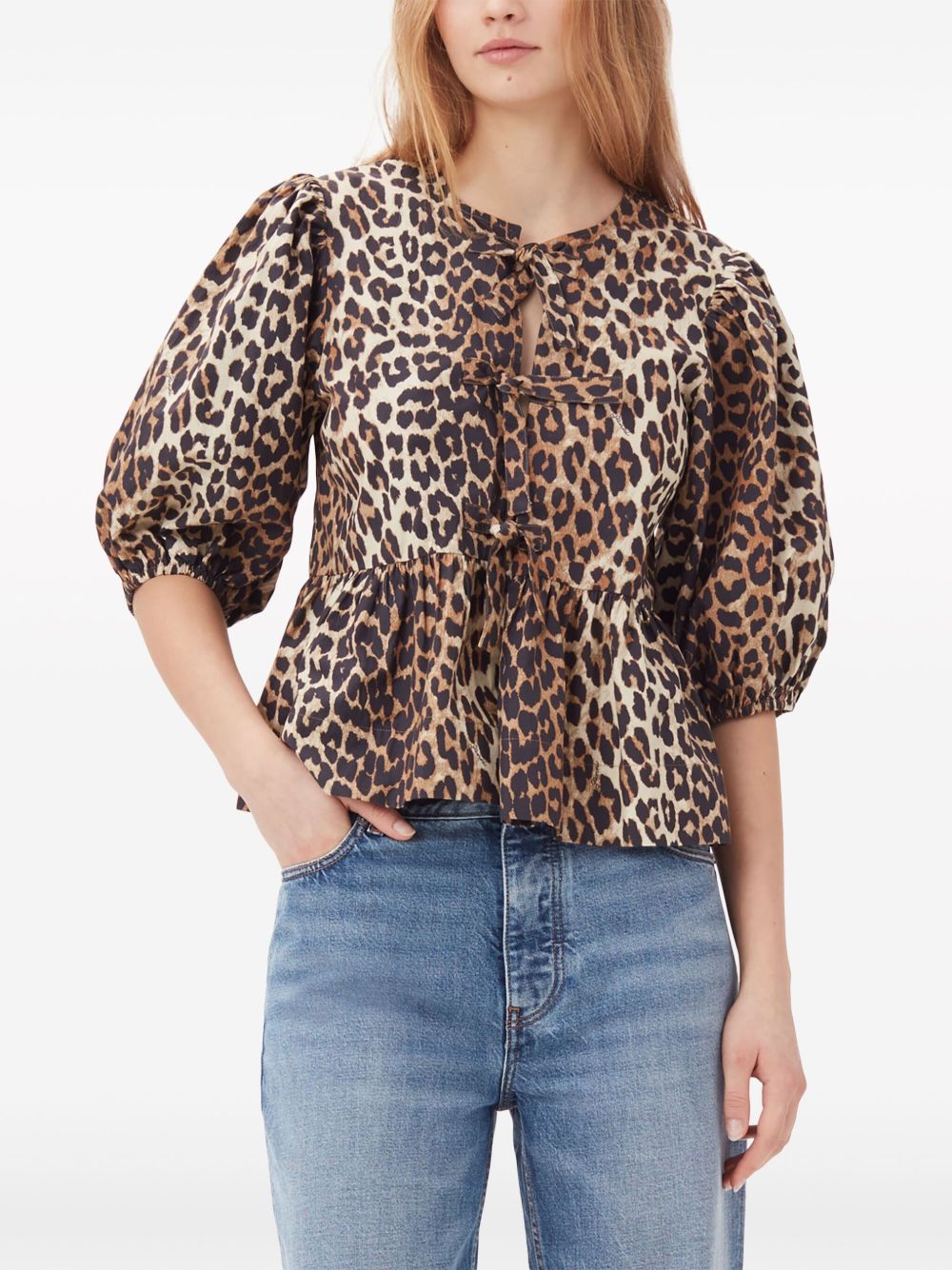 GANNI
Felpa leopardata