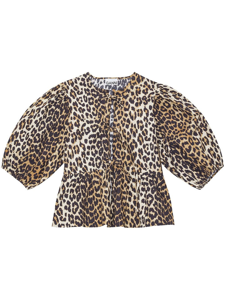 GANNI
Felpa leopardata