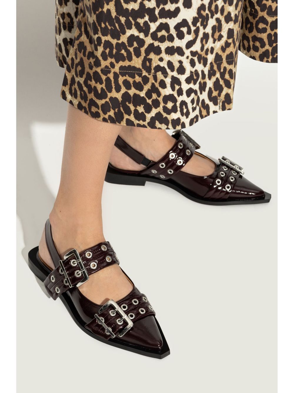 GANNI Ballerine con fibbia