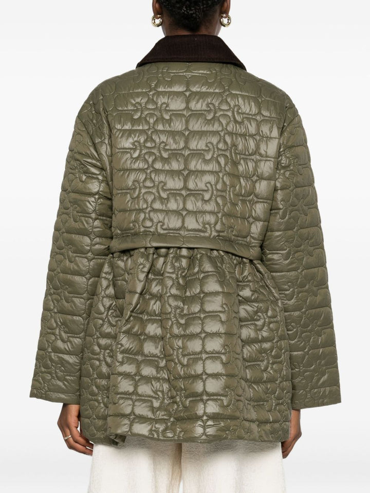 GANNI Giacca con colletto a coste