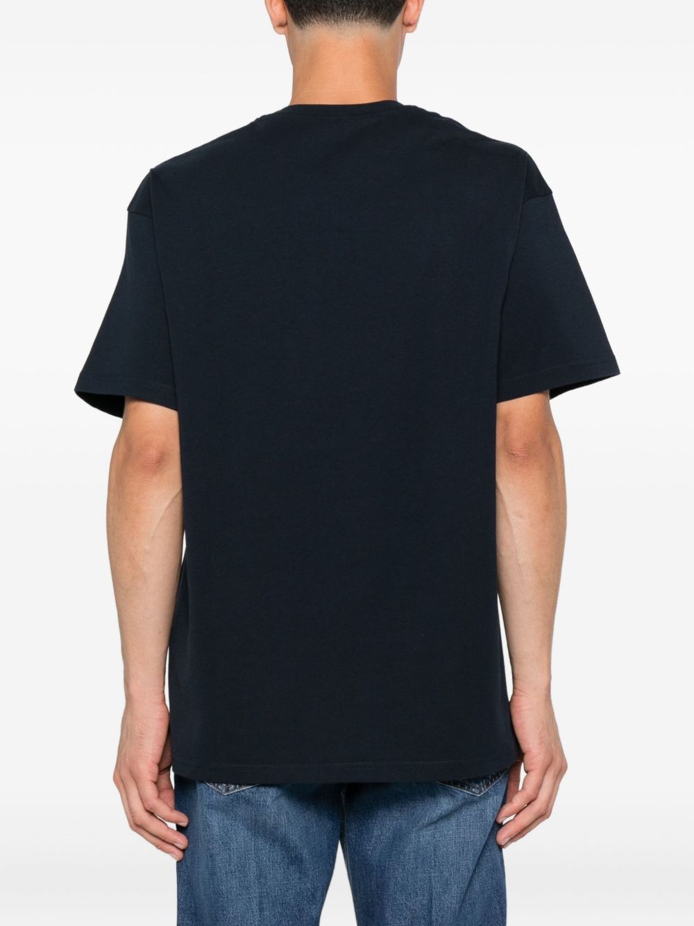 Givenchy T-shirt nera in cotone con stampa GIVENCHY Shadow