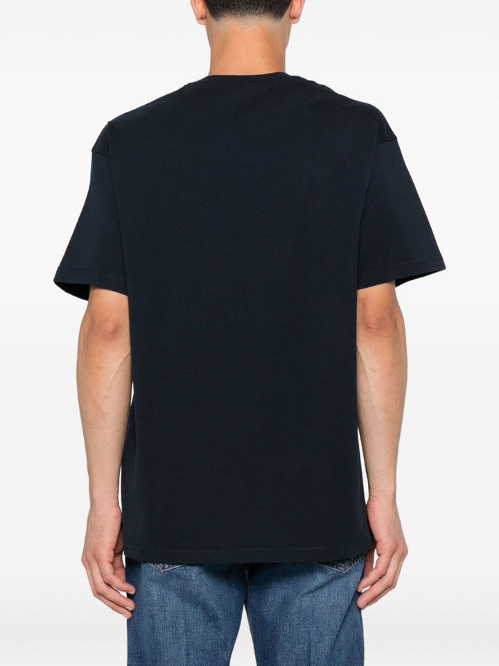 Givenchy T-shirt nera in cotone con stampa GIVENCHY Shadow