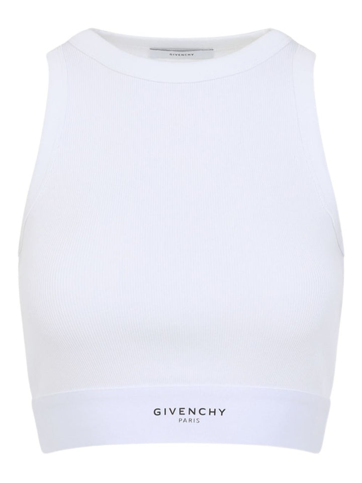 Givenchy
Canotta cropped in cotone con fascia GIVENCHY