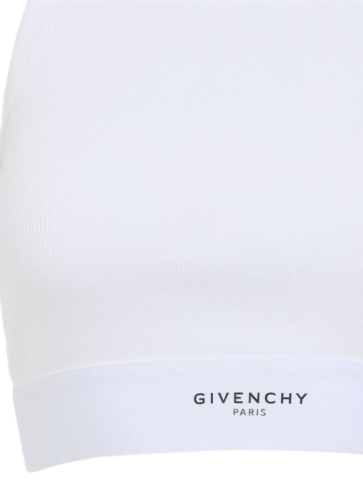 Givenchy
Canotta cropped in cotone con fascia GIVENCHY