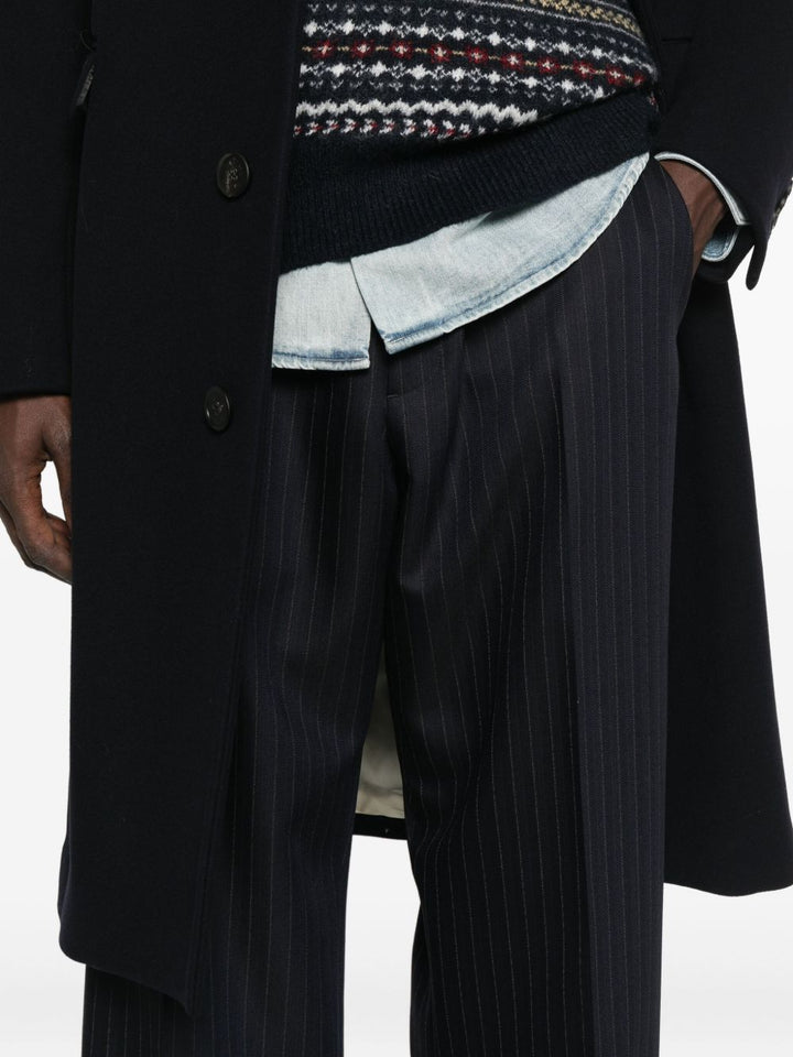 Golden Goose Pantalone di lana gessata