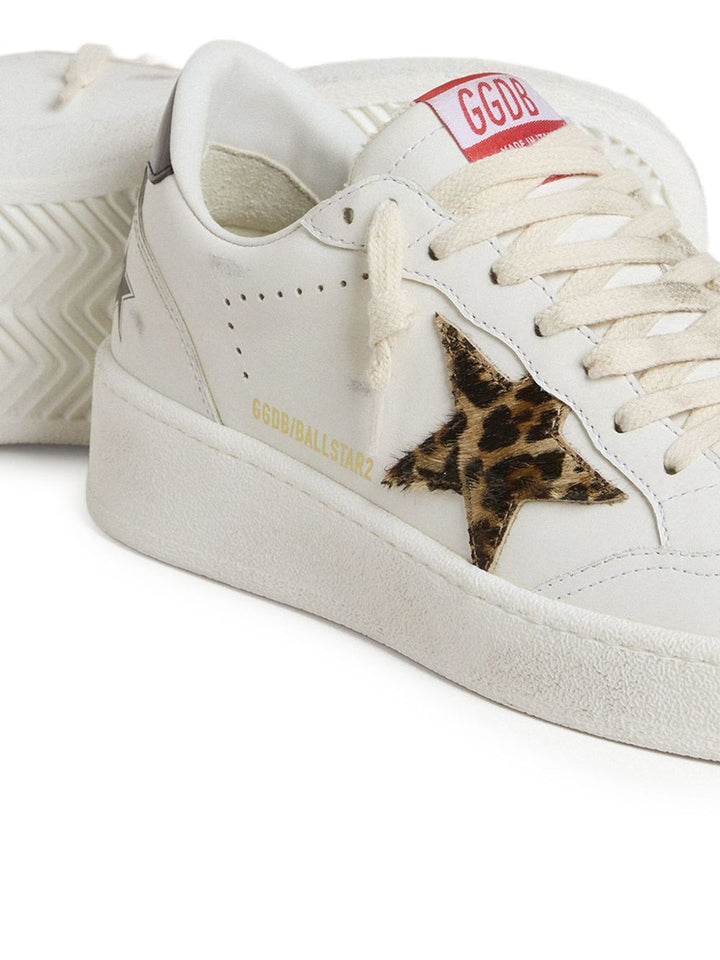 Golden Goose Sneakers in pelle con stampa leopardata