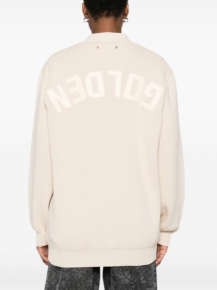 Golden Goose Cardigan color crema