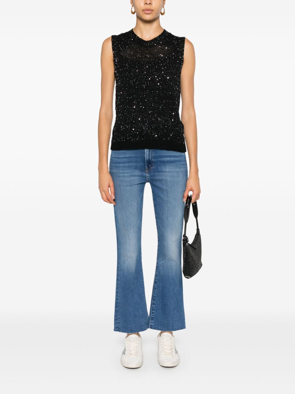 Golden Goose
Top smanicato con paillettes