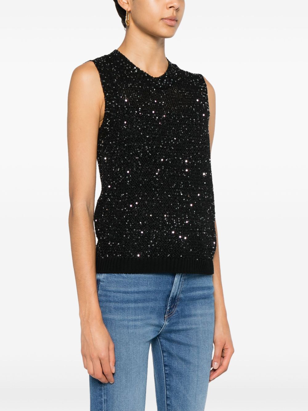 Golden Goose
Top smanicato con paillettes