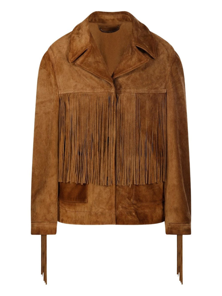 Golden Goose
Giacca biker in pelle con frange