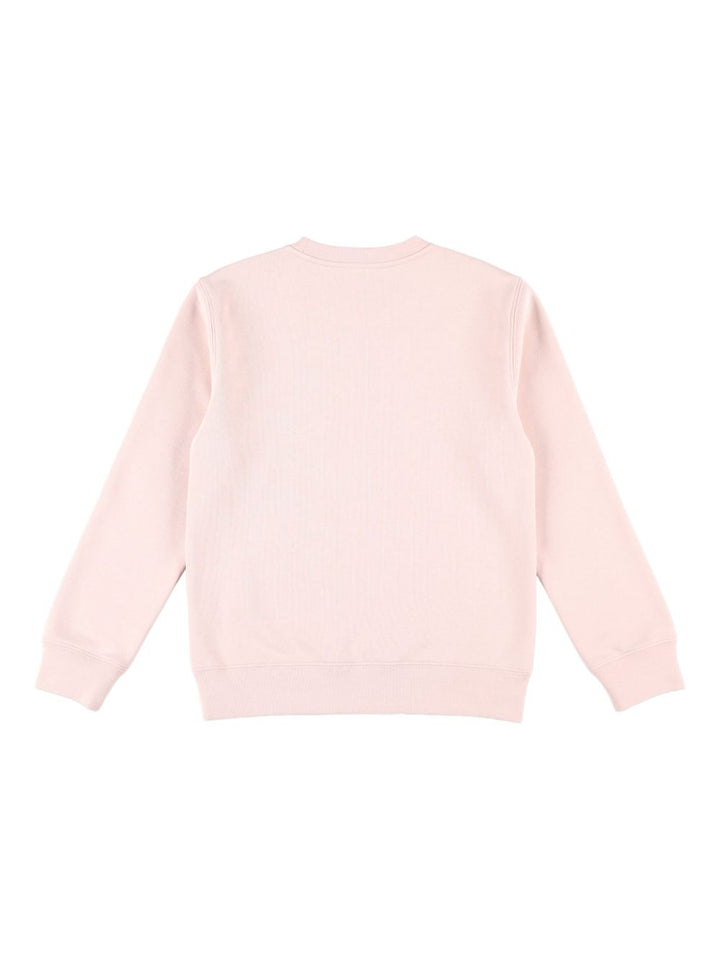 Golden Goose Kids Felpa in pile con stampa logo