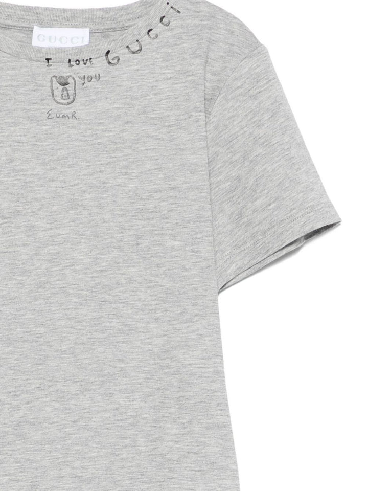 Gucci kids T-shirt grigia