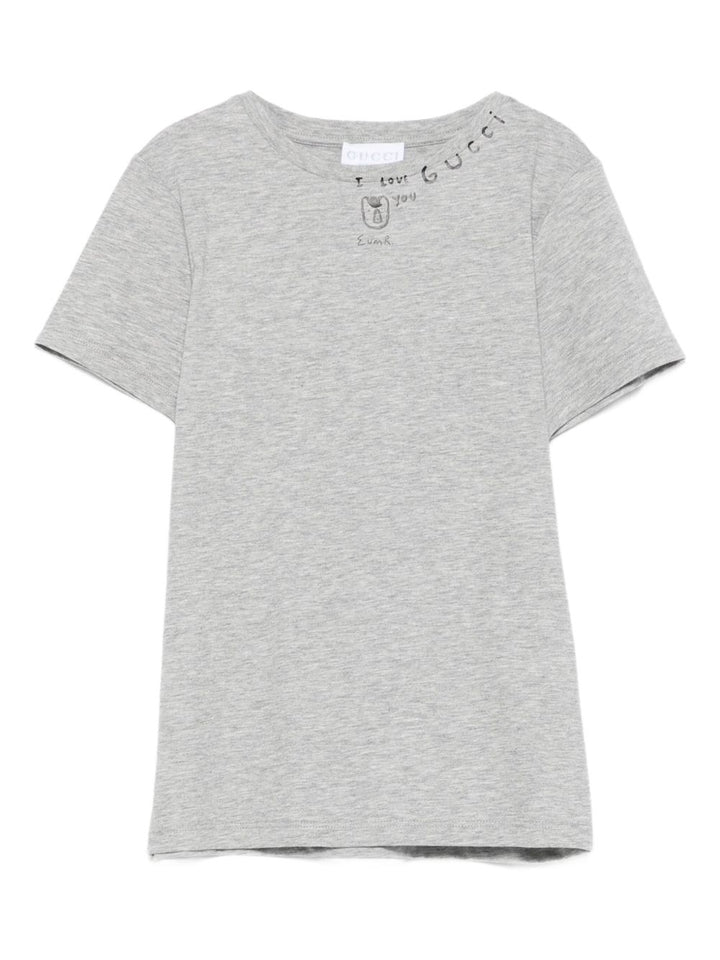 Gucci kids T-shirt grigia