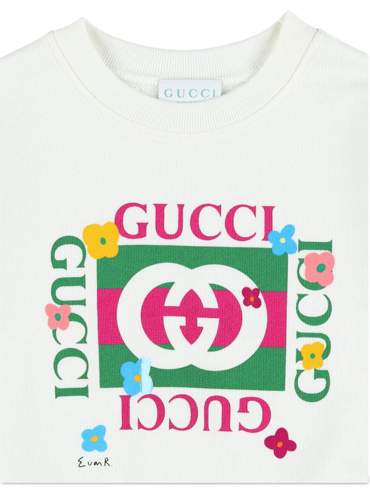 Gucci Kids
Felpa con stampa logo
