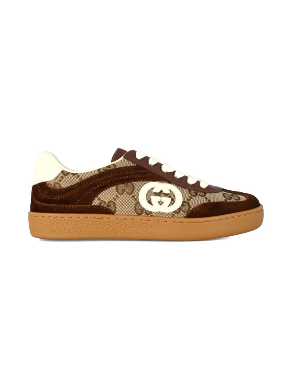 Gucci Kid
Tessuto GG beige e marrone scuro