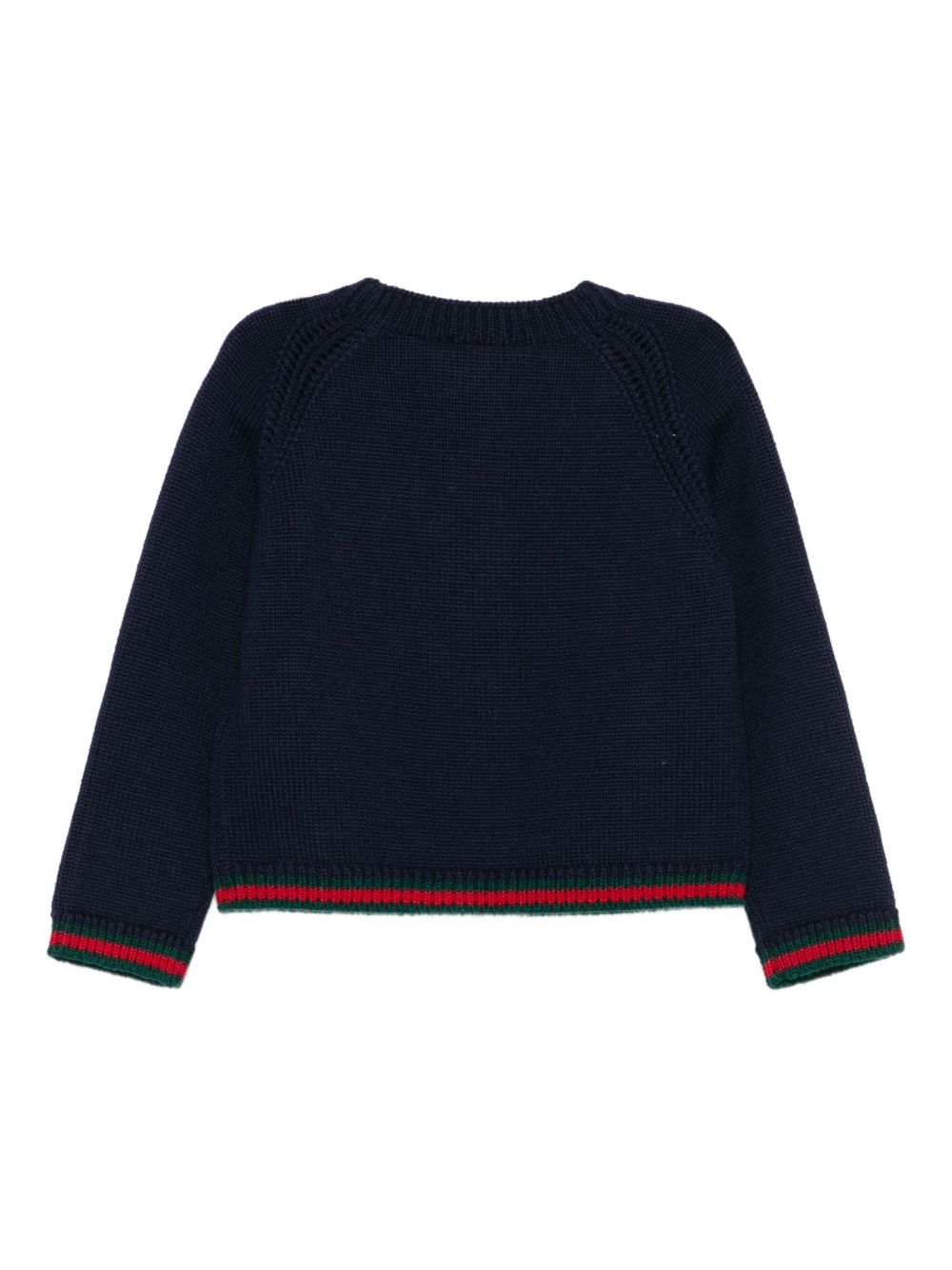 Gucci Kids
Giacca cardigan in maglia a trecce blu