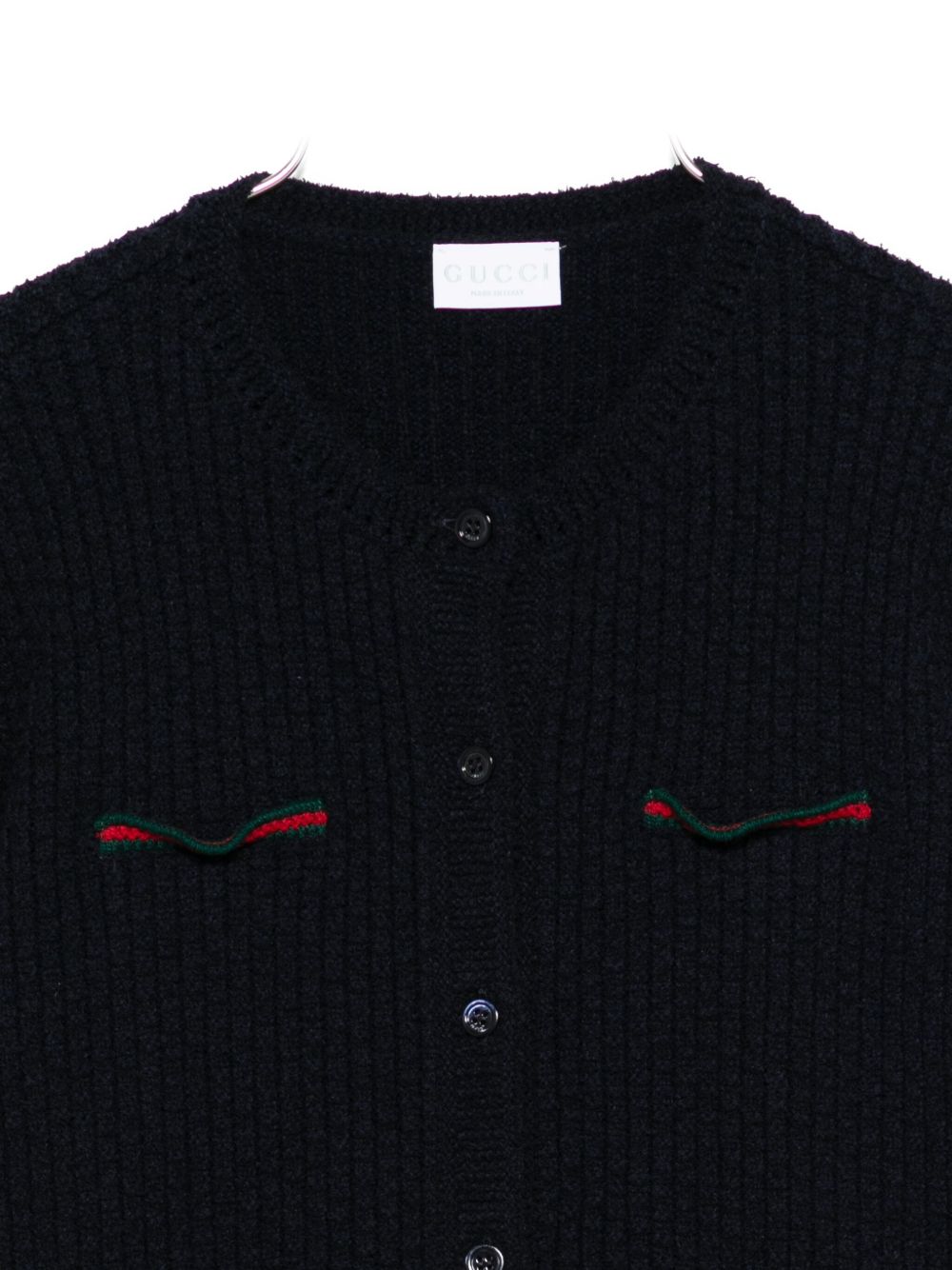 Gucci Kids Cardigan blu con bottoni