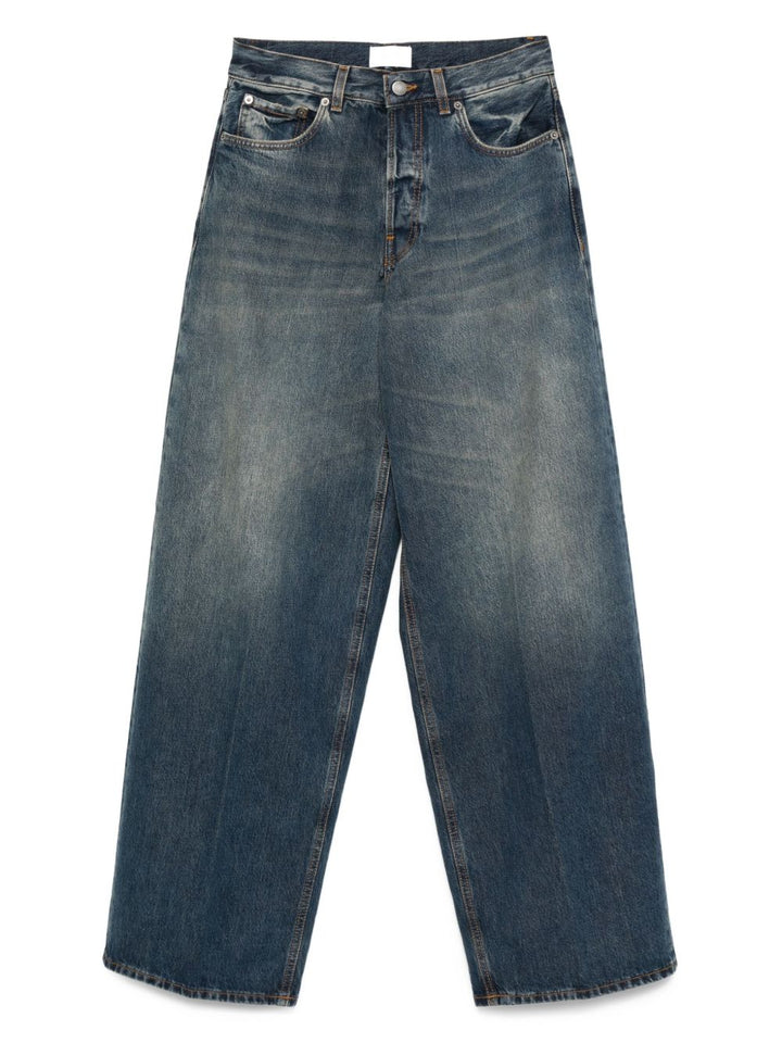 Haikure
Pantaloni blu a vita alta
