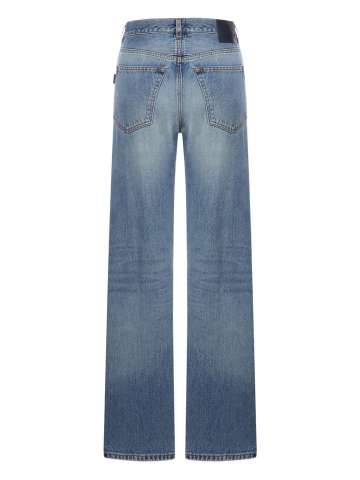 Haikure
Pantaloni classici a cinque tasche in cotone blu