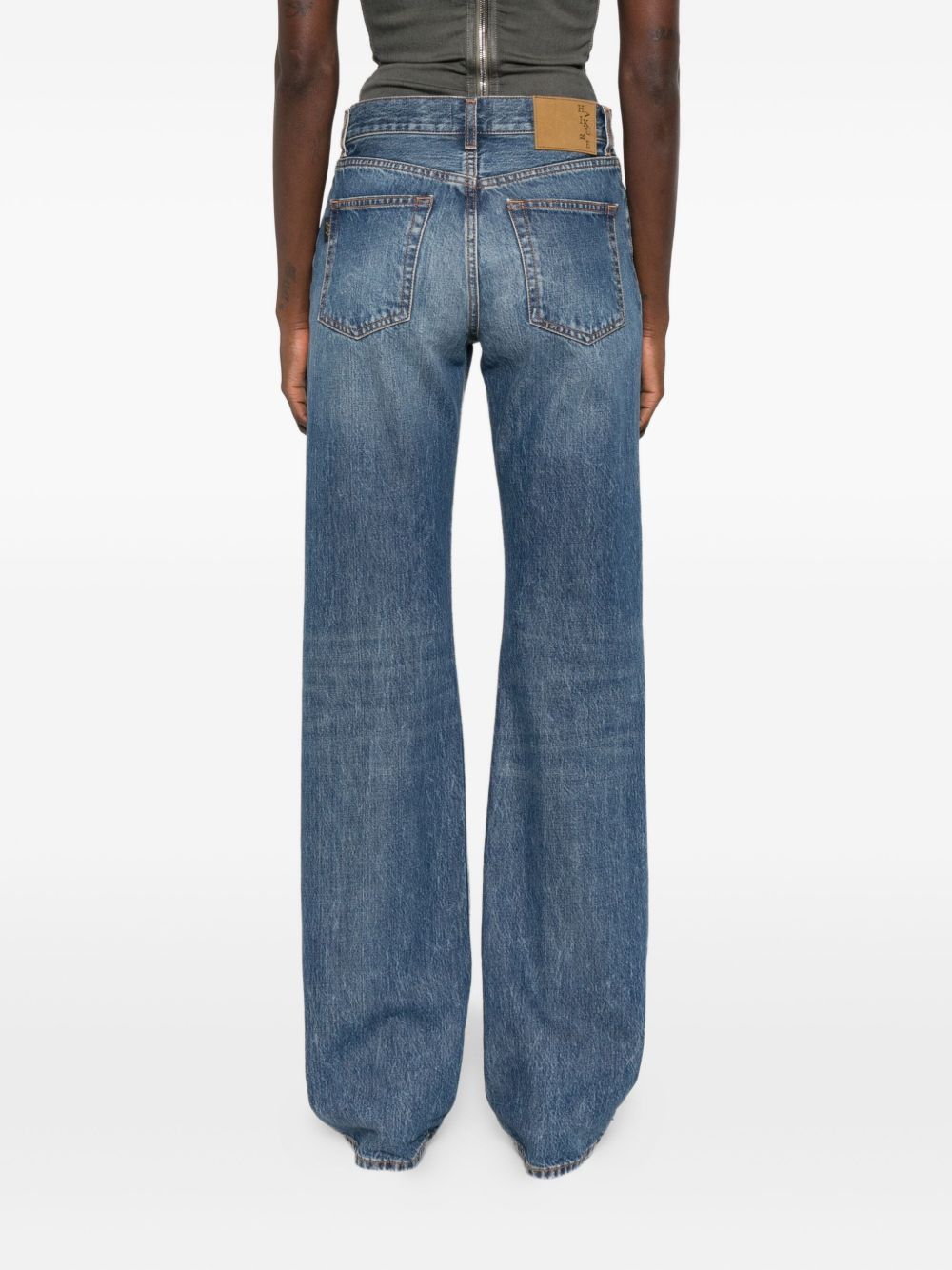 Haikure Pantaloni in cotone naturale blu scuro