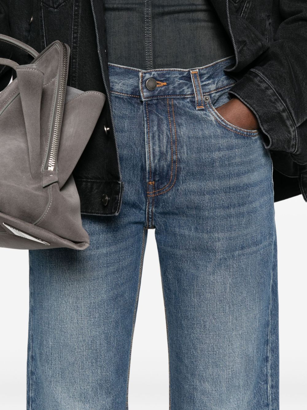 Haikure Pantaloni in cotone naturale blu scuro