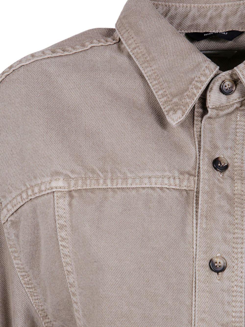 Haikure Camicia in cotone grigio tortora