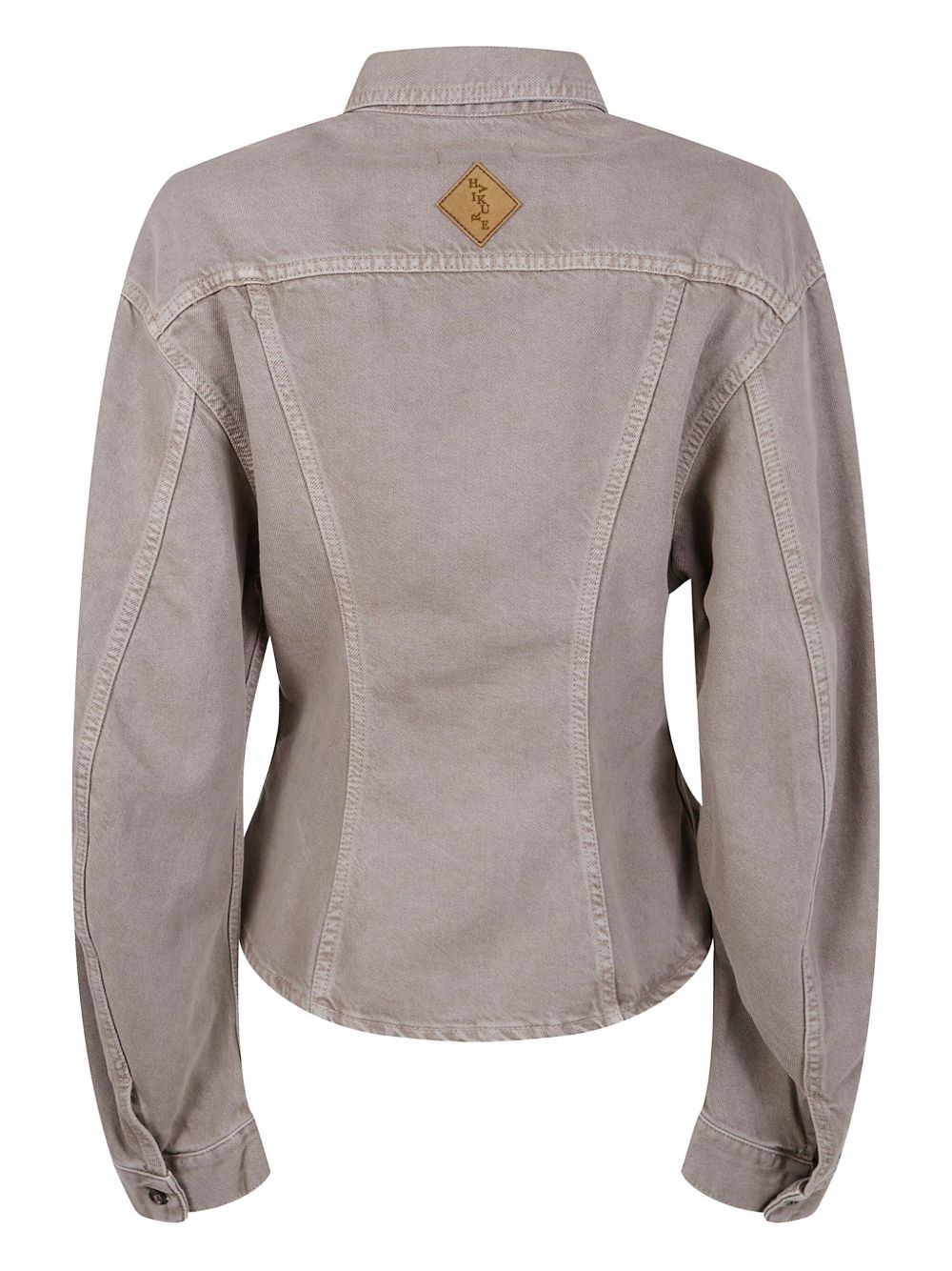 Haikure Camicia in cotone grigio tortora