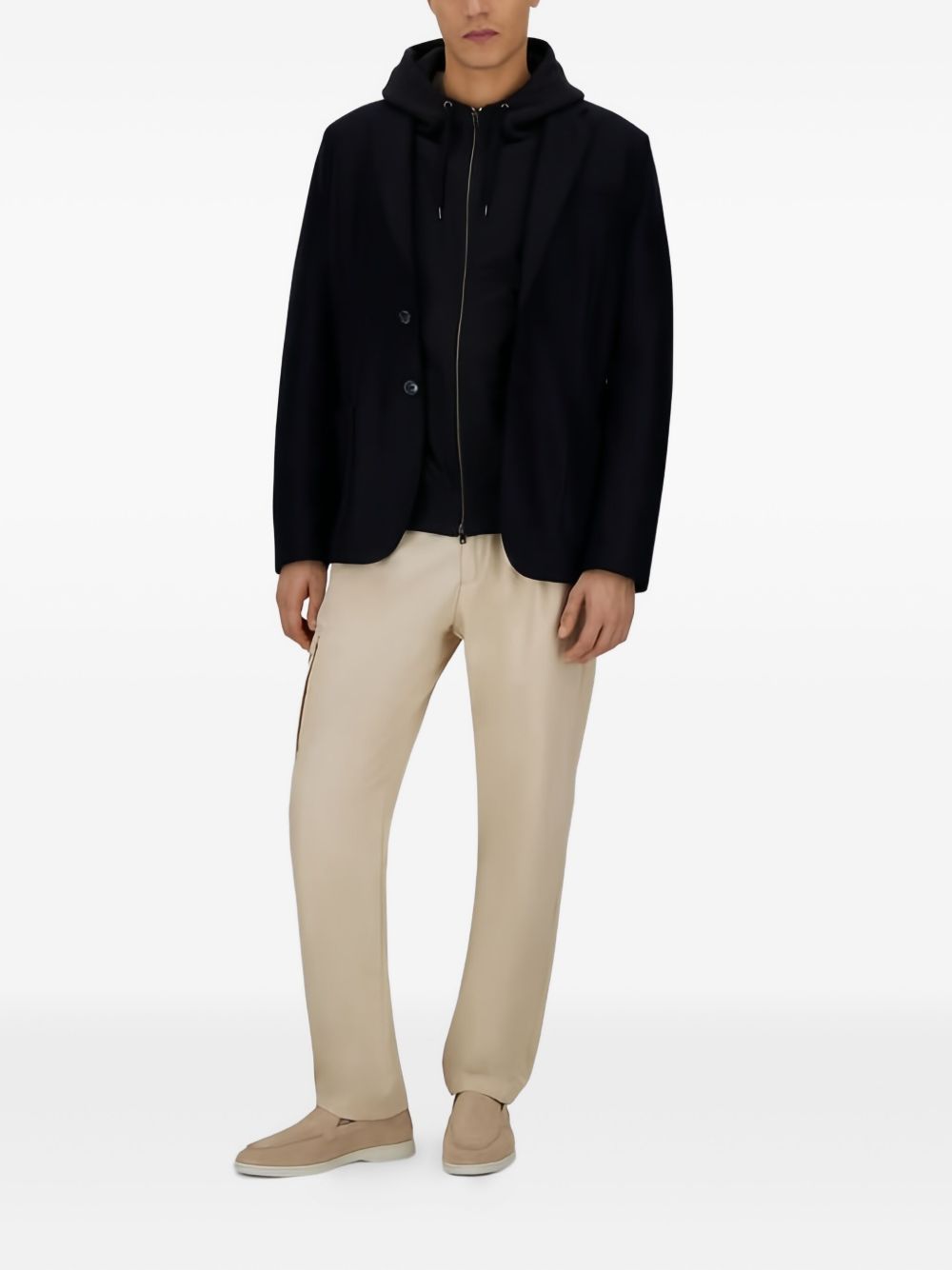 Herno
Felpa a coste blu navy,