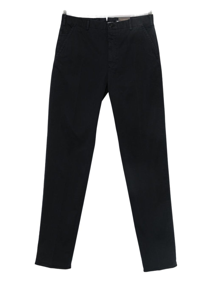 Incotex pantaloni in cotone elasticizzato