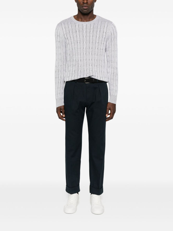 Incotex Pantaloni con pieghe e risvolto