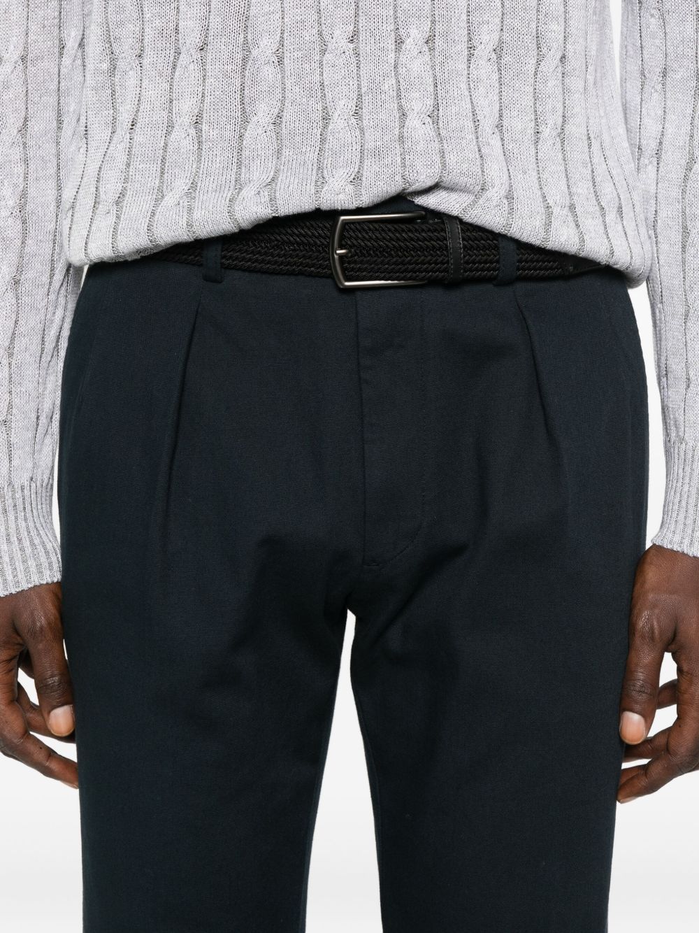 Incotex Pantaloni con pieghe e risvolto