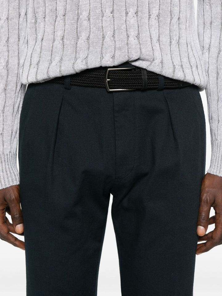 Incotex Pantaloni con pieghe e risvolto