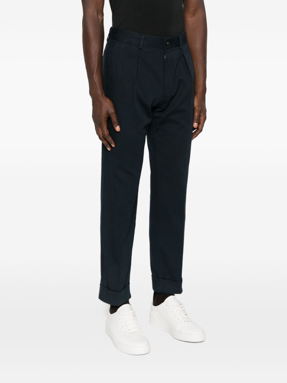 Incotex Pantaloni con pieghe e risvolto