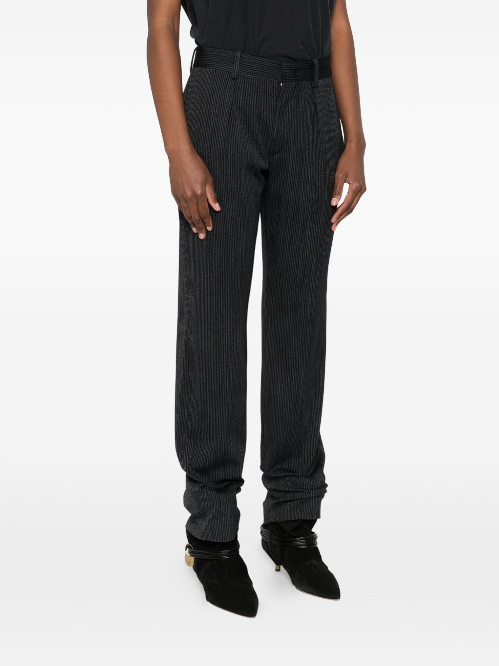 ISABEL MARANT
Pantaloni gessati con piega