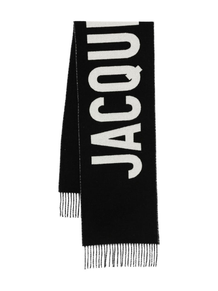 Jacquemus
Sciarpa con logo ricamato