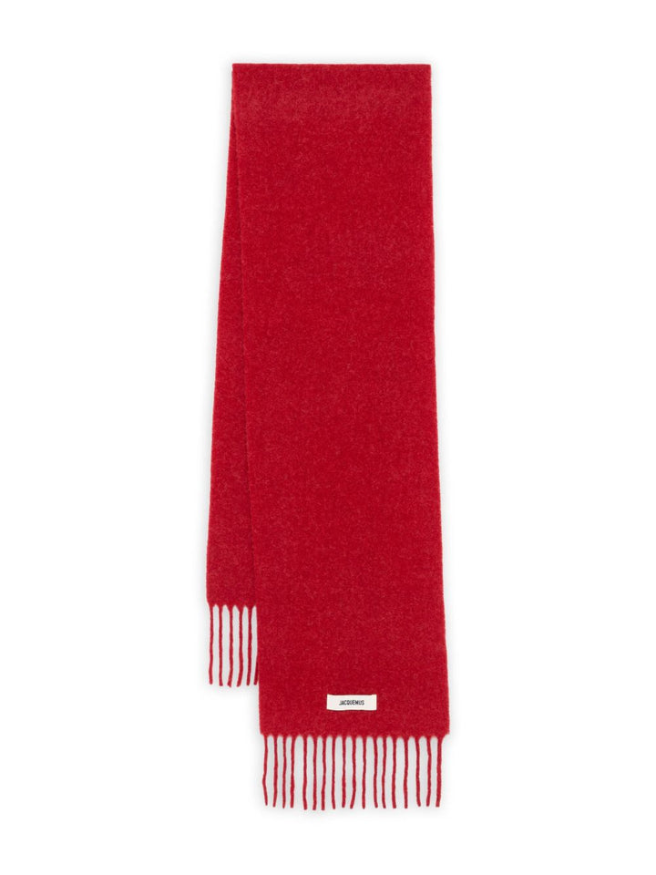Jacquemus
Sciarpa rossa lavorata a maglia