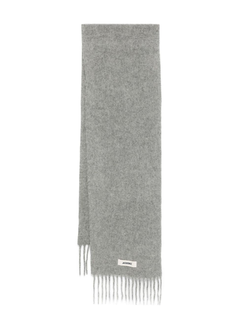 Jacquemus Sciarpa Carro L in Alpaca Grigia