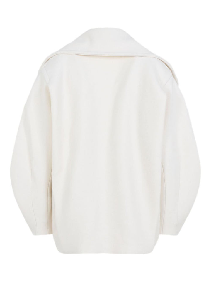 Jacquemus
Cappotto doppiopetto in lana bianca