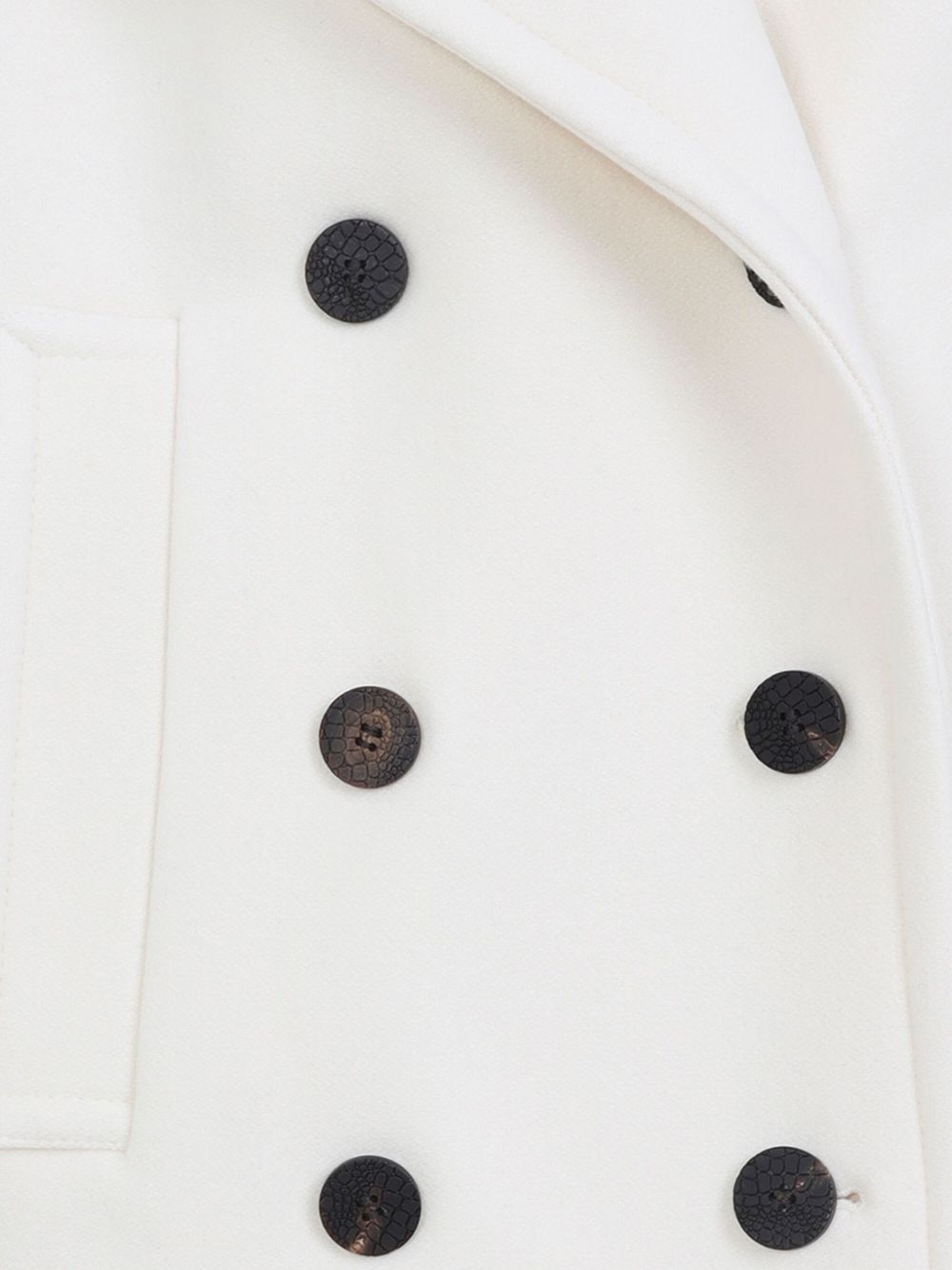 Jacquemus
Cappotto doppiopetto in lana bianca