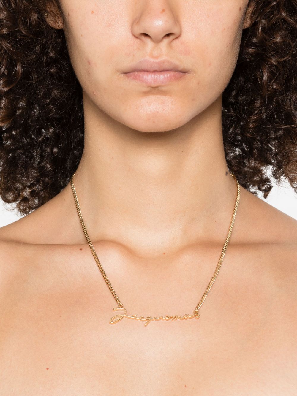 Jacquemus Collana con logo lettering