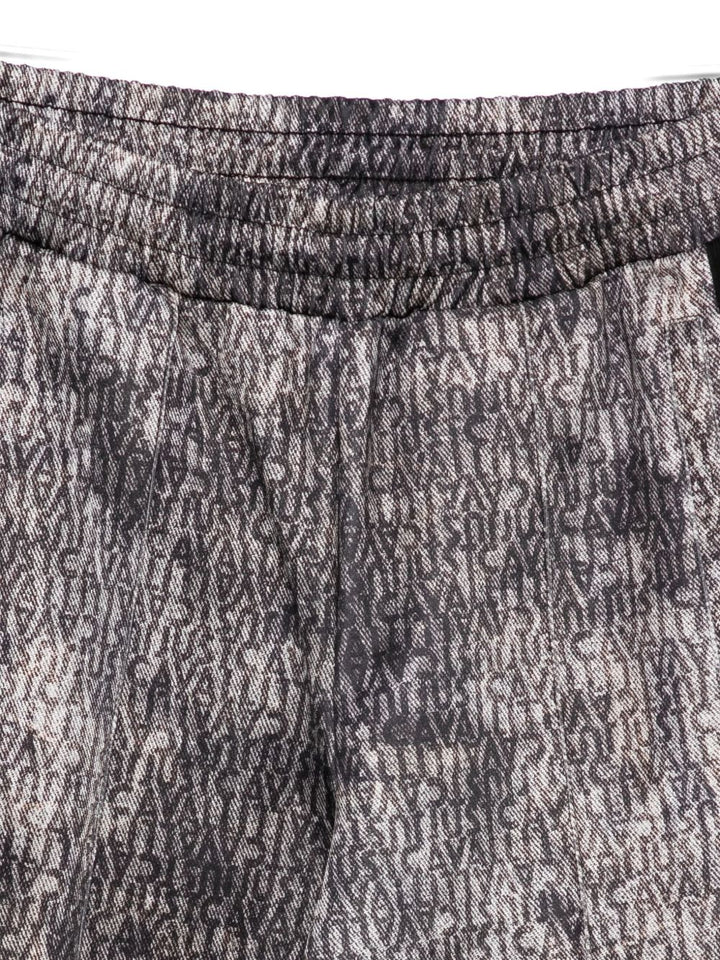 Just Cavalli Pantaloni con stampa logo e righe laterali