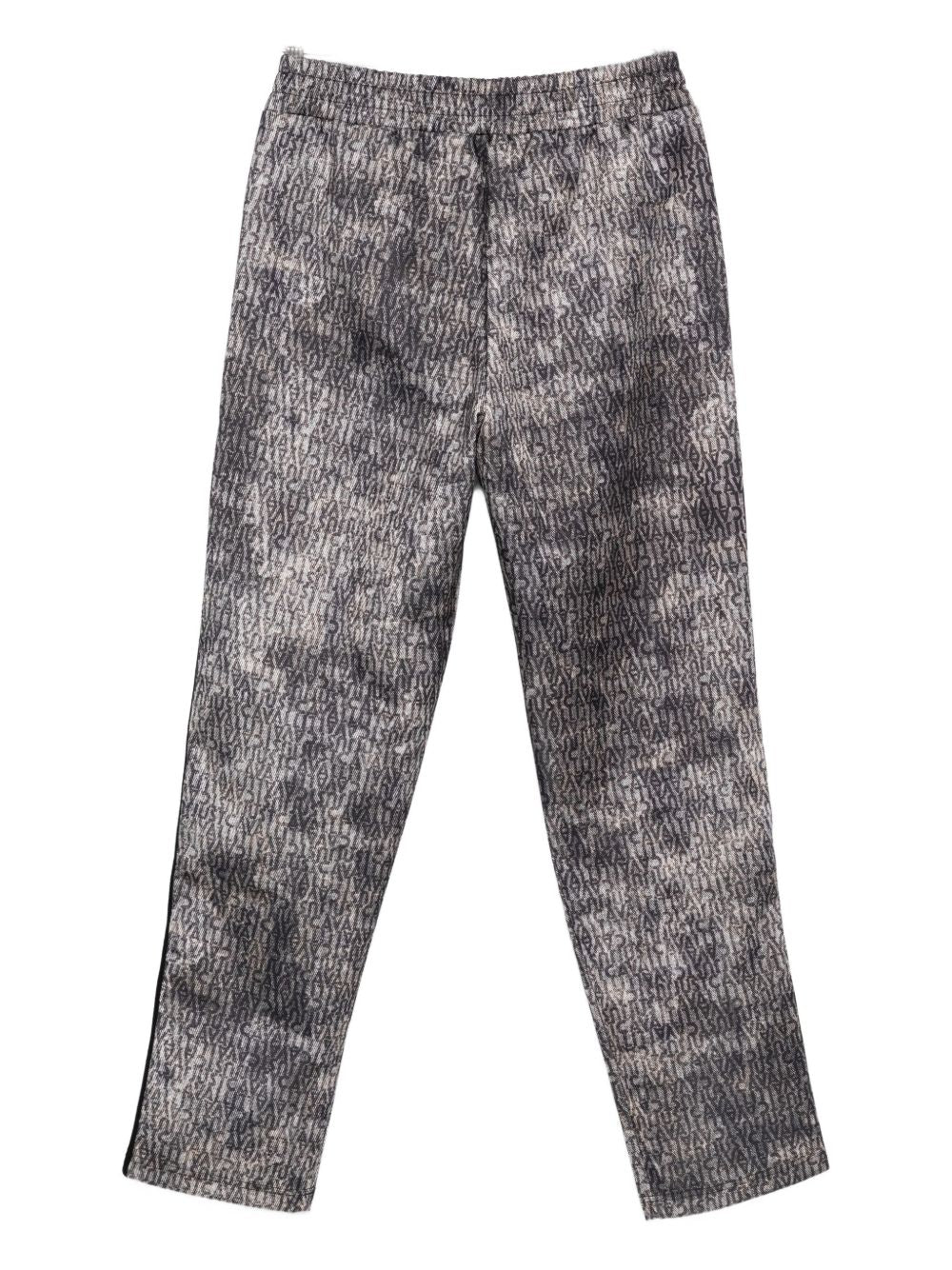 Just Cavalli Pantaloni con stampa logo e righe laterali
