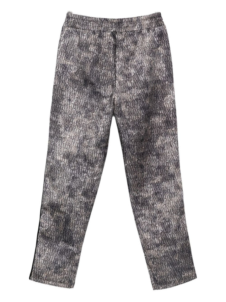 Just Cavalli Pantaloni con stampa logo e righe laterali