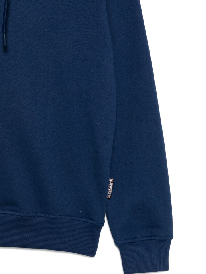 Just Cavalli Felpa in cotone con cappuccio