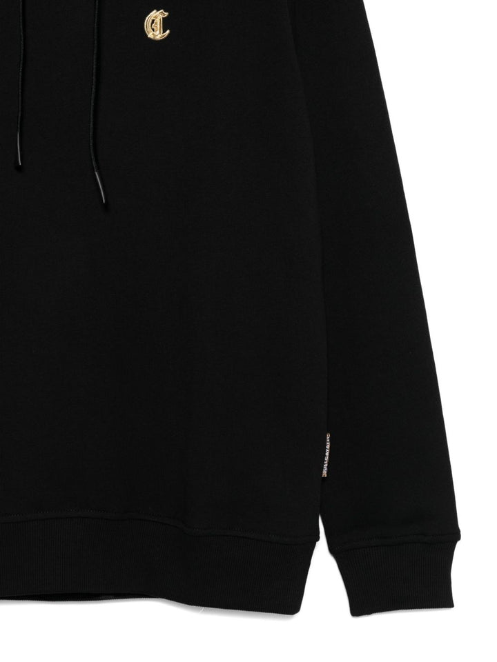 Just Cavalli Felpa in cotone con cappuccio